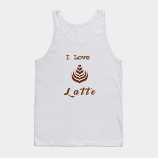 I Love  Latte Tank Top